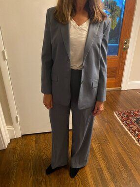 J Crew Italian wool blazer and trousers size M (see description)